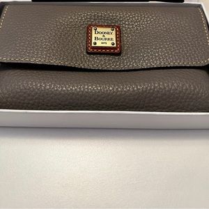 Dooney & Bourke Milly Wristlet Wallet Taupe color